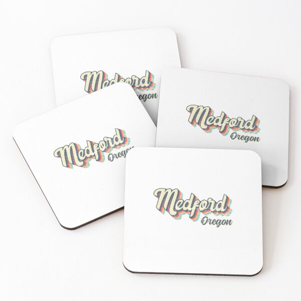 Item preview, Medford City Oregon Retro Vintage 70s rainbow designed and sold by Teelogic.