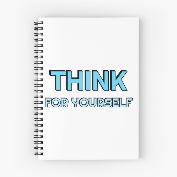 Item preview, THINK FOR YOURSELF blue designed and sold by Inspirationmotivation.