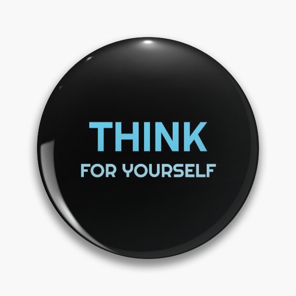 Item preview, THINK FOR YOURSELF blue designed and sold by Inspirationmotivation.