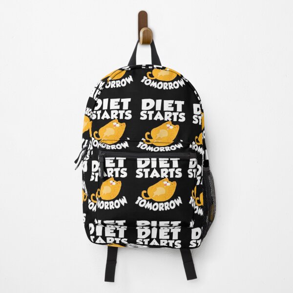 Item preview, Diet Starts Tomorrow Funny Lazy Cat Motivation Sarcastic Diet designed and sold by Merchking1.