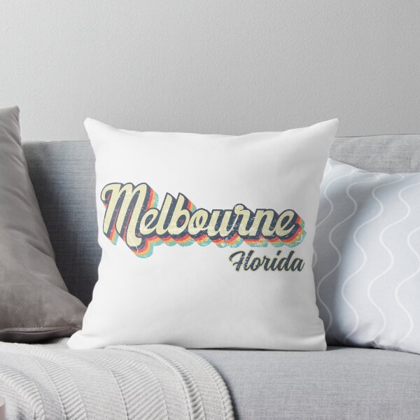 Item preview, Melbourne City Florida Retro Vintage 70s rainbow designed and sold by Teelogic.