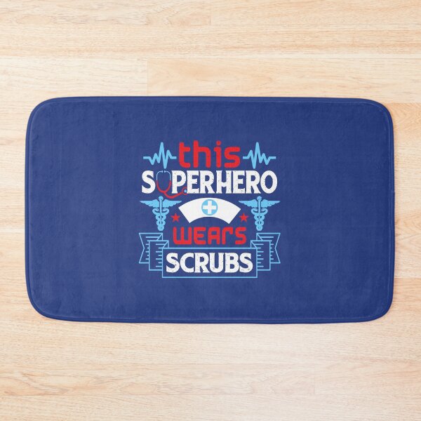 Item preview, This Superhero Wears Scrubs designed and sold by CreativeBel.