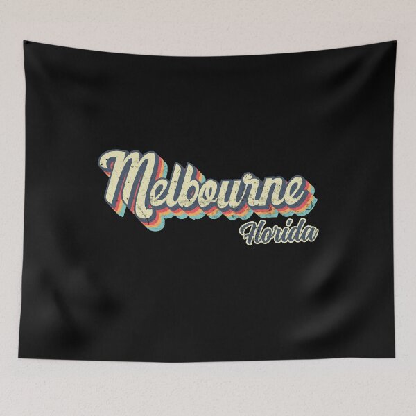 Item preview, Melbourne City Florida Retro Vintage 70s rainbow designed and sold by Teelogic.