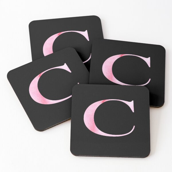 Item preview, Watercolor Monogram Pink Letter C designed and sold by NECHSTORE.