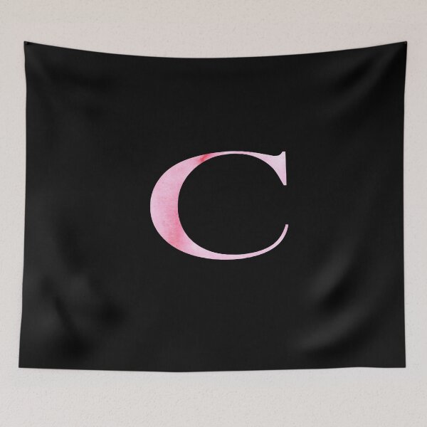 Item preview, Watercolor Monogram Pink Letter C designed and sold by NECHSTORE.