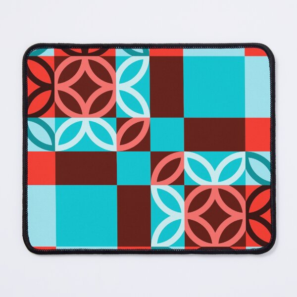 Item preview, Checkered Circles Red and Blue Pattern Vivid Version designed and sold by Istvan Ocztos.