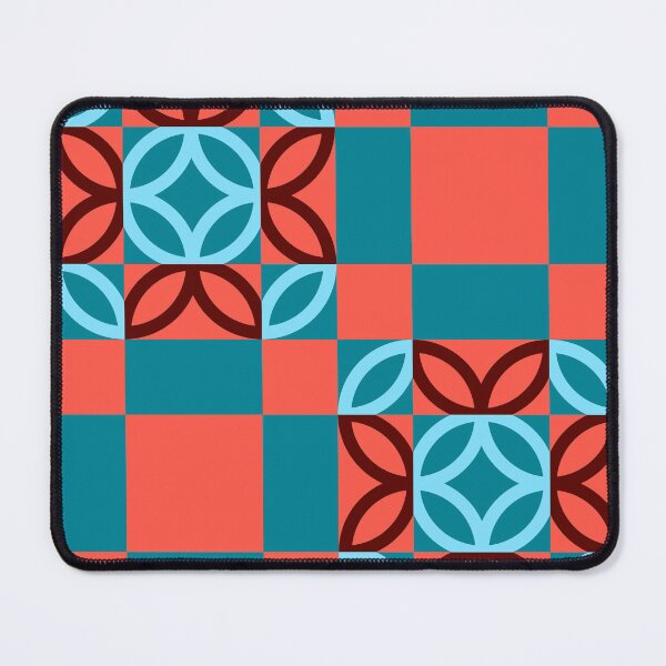 Item preview, Checkered Circles Red and Blue Pattern designed and sold by Istvan Ocztos.