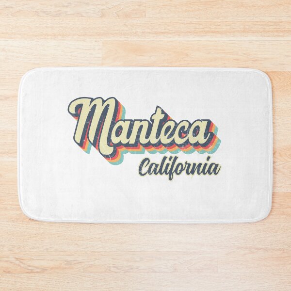 Item preview, Manteca City California Retro Vintage 70s rainbow designed and sold by Teelogic.