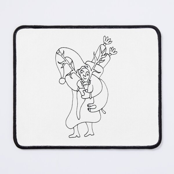 Item preview, Saint Nicholas with Deer Black and White designed and sold by Istvan Ocztos.