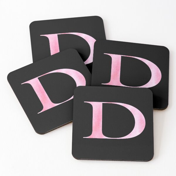 Item preview, Watercolor Monogram Pink Letter D designed and sold by NECHSTORE.