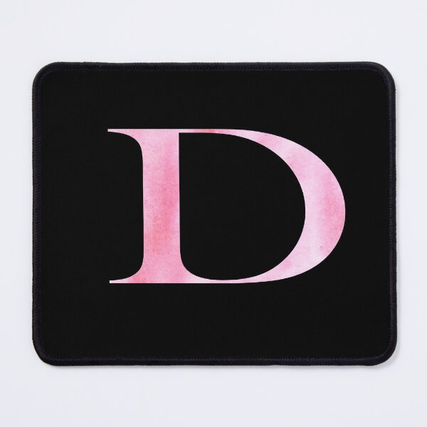 Item preview, Watercolor Monogram Pink Letter D designed and sold by NECHSTORE.
