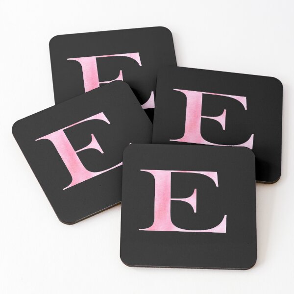 Item preview, Watercolor Monogram Pink Letter E designed and sold by NECHSTORE.
