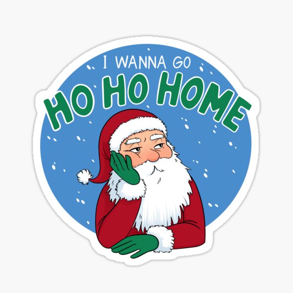 Introvert Santa Claus Sticker