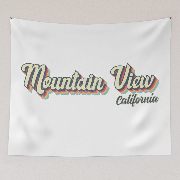 Item preview, Mountain View City California Retro Vintage 70s rainbow designed and sold by Teelogic.
