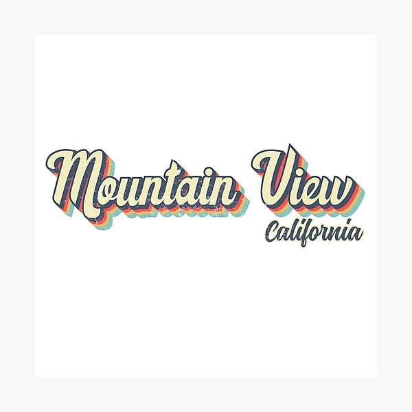 Item preview, Mountain View City California Retro Vintage 70s rainbow designed and sold by Teelogic.