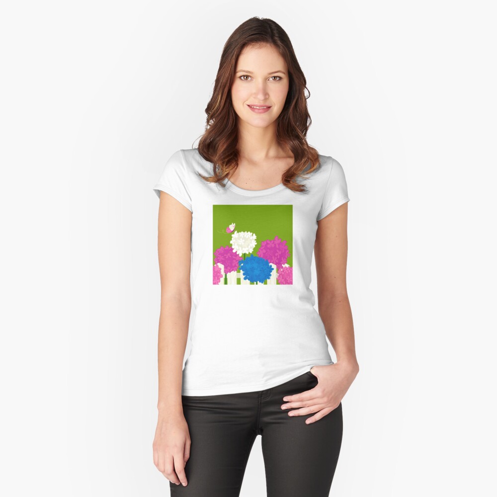 Flower Garden Fitted Scoop T-Shirt