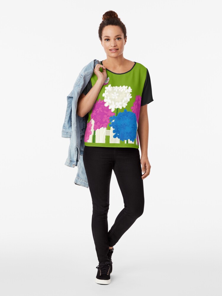 Alternate view of Flower Garden Chiffon Top
