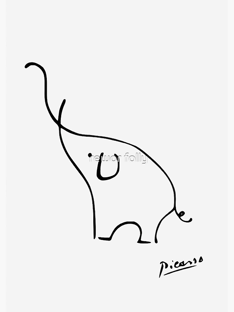 Simple Elephant Art Prints for Sale | Redbubble