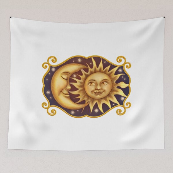Item preview, Celestial Mystical Sun and Moon  designed and sold by FreshThredz.