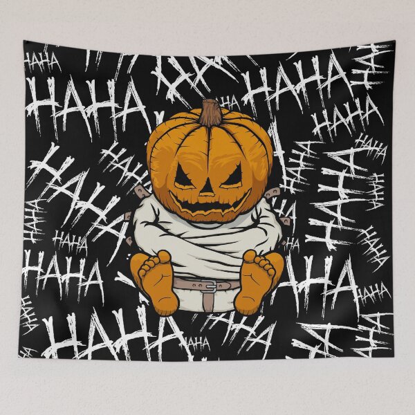 Item preview, Haha Crazy Halloween Pumpkin Insane Lunatic Asylum Inmate designed and sold by GrandeDuc.