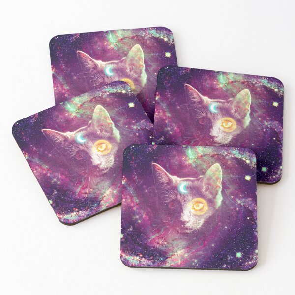 Item preview, Surreal Art - Celestial Cat designed and sold by kimjustinmarty.