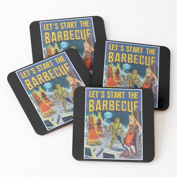 Item preview, Vintage BBQ Barbecue Retro Zombie Burning Halloween Gift designed and sold by TheAplus.