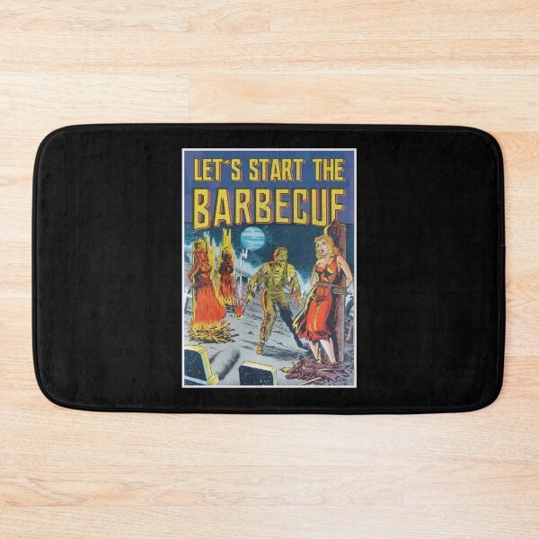 Item preview, Vintage BBQ Barbecue Retro Zombie Burning Halloween Gift designed and sold by TheAplus.
