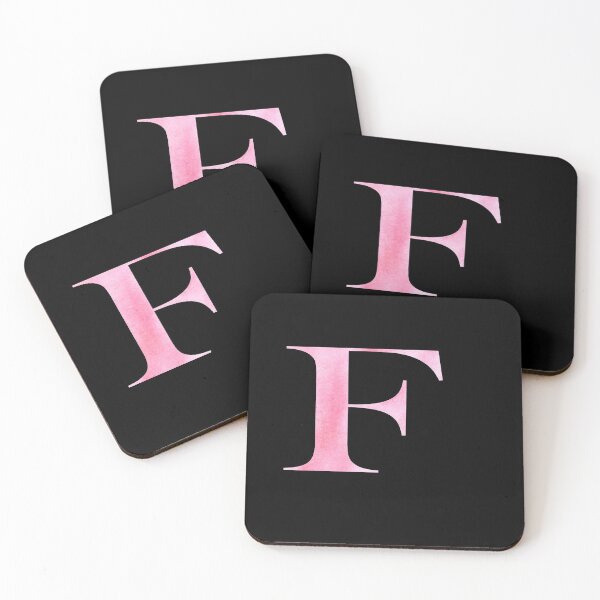 Item preview, Watercolor Monogram Pink Letter F designed and sold by NECHSTORE.