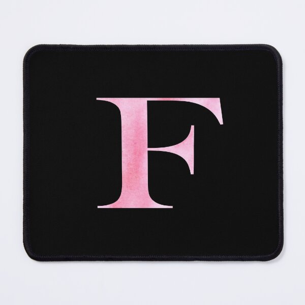 Item preview, Watercolor Monogram Pink Letter F designed and sold by NECHSTORE.