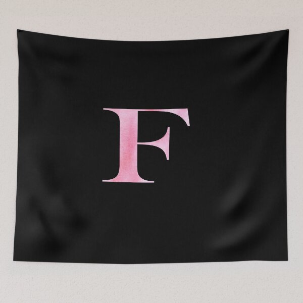 Item preview, Watercolor Monogram Pink Letter F designed and sold by NECHSTORE.