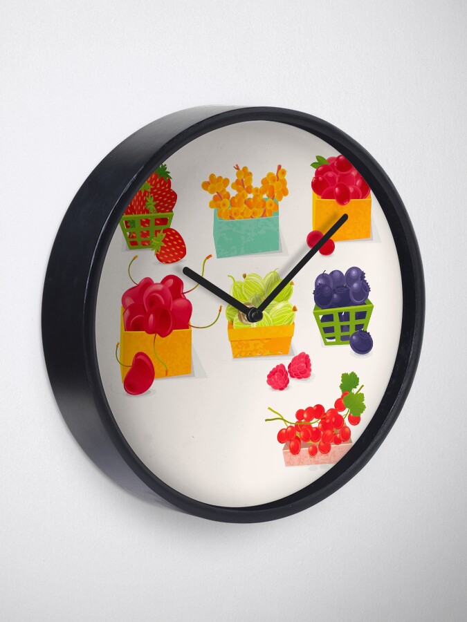 Alternate view of Sweet Berries Clock