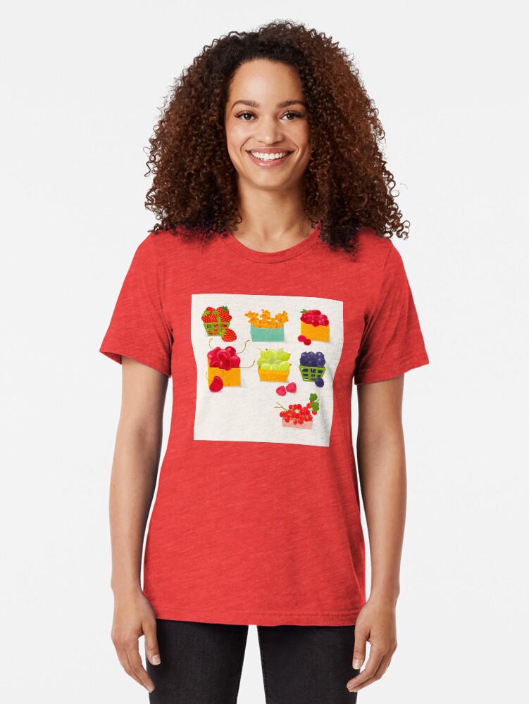 Alternate view of Sweet Berries Tri-blend T-Shirt