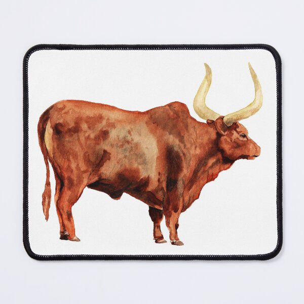 Item preview, Watercolor image of ox designed and sold by Shoshina.