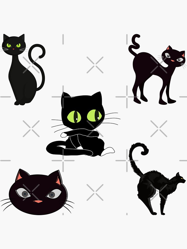 Black Cat sticker pack