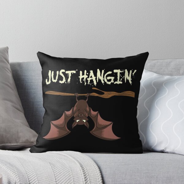 Item preview, Just Hangin Funny Bat Cute Goth Halloween, Spooky Exotic Animal Lover designed and sold by Merchking1.