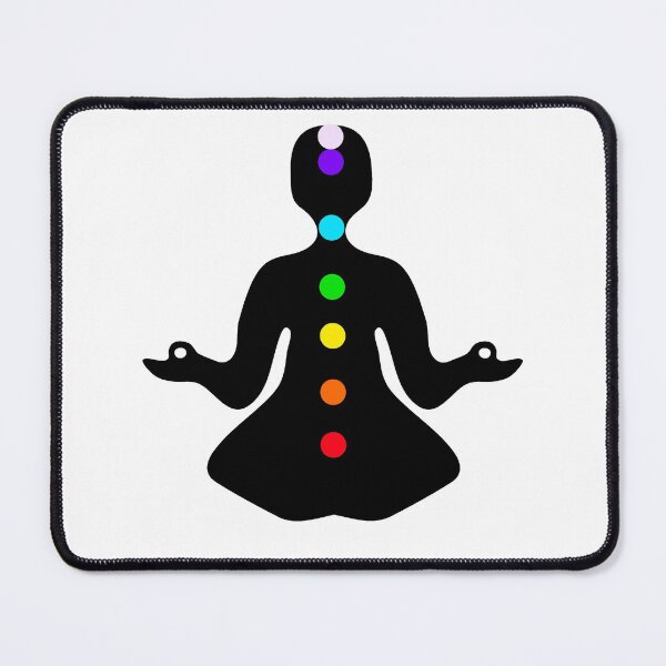 Item preview, Meditation pose with chakras designed and sold by Shoshina.