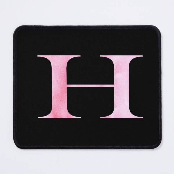 Item preview, Watercolor Monogram Pink Letter H designed and sold by NECHSTORE.