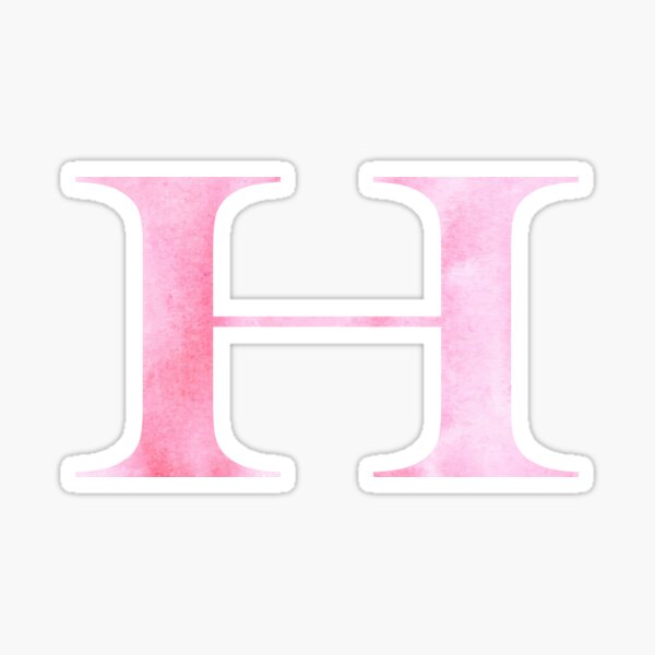 Zyadsinoudor Initial Letter H Stickers 50 Pcs Monogram Floral Wreath  Sticker Decal Single Letter Monogram Letter Round Labels Vinyl Stickers for  Water