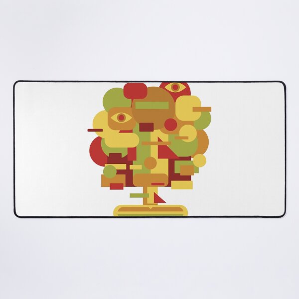 Tree Cubism Desk Mat