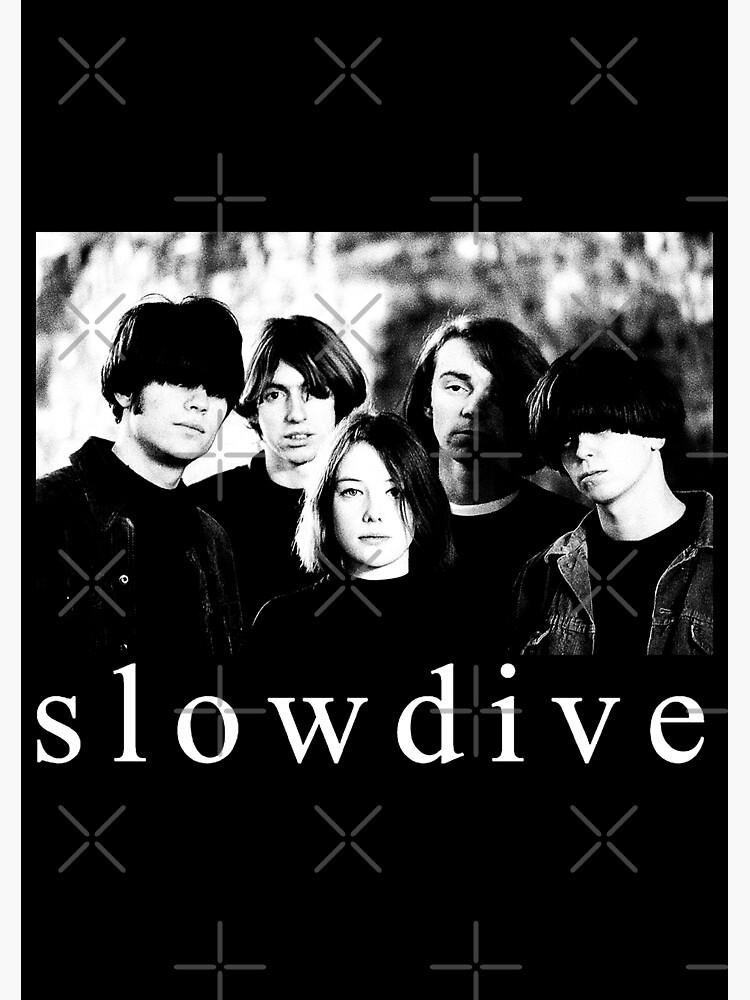 Slowdive Band Merch (White) Photographic Print for Sale by hypelaboratory