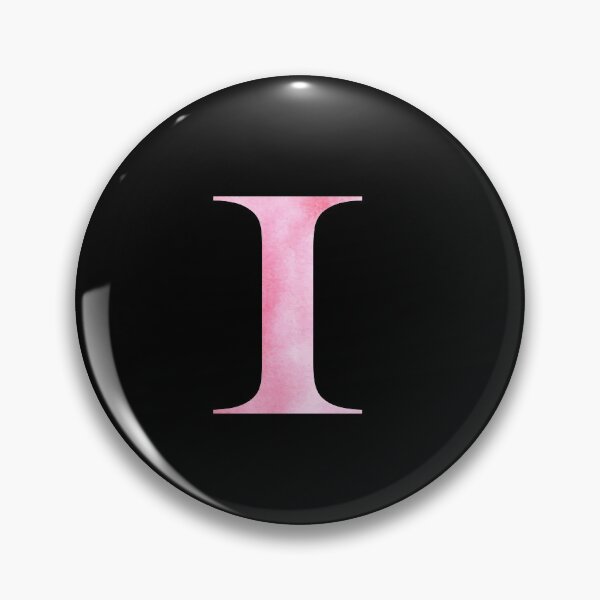 Item preview, Watercolor Monogram Pink Letter I designed and sold by NECHSTORE.