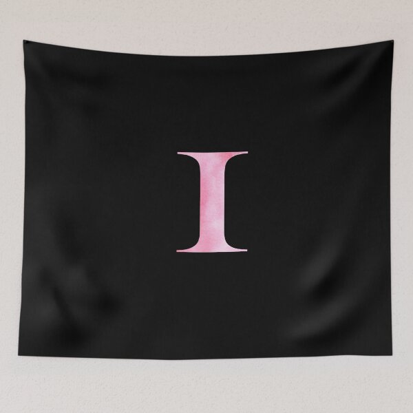 Item preview, Watercolor Monogram Pink Letter I designed and sold by NECHSTORE.