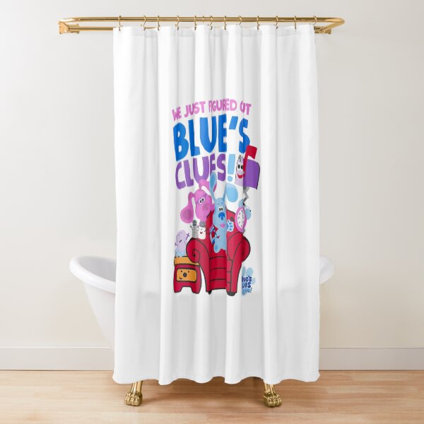 Womens Blues Clues You Group Shot Just Figured Out Blues Clues Shower Curtain