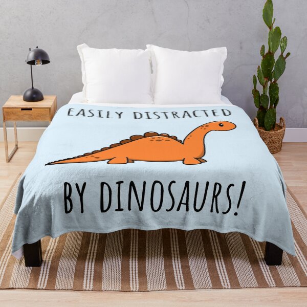 Item preview, Easily Distracted By Dinosaurs Cute Kawaii Baby Dino designed and sold by Tee-Nee-Bash.