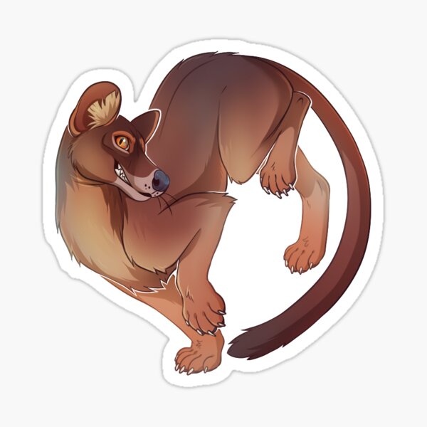 Smiling fossa Sticker