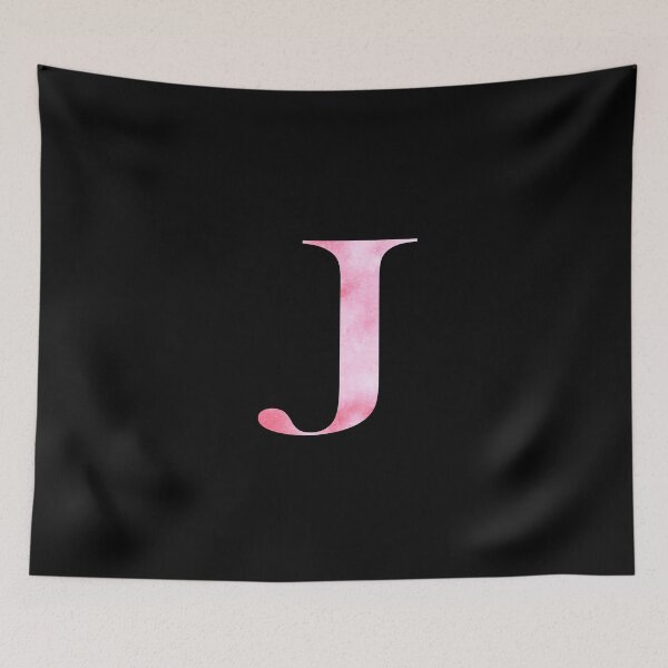 Item preview, Watercolor Monogram Pink Letter J designed and sold by NECHSTORE.