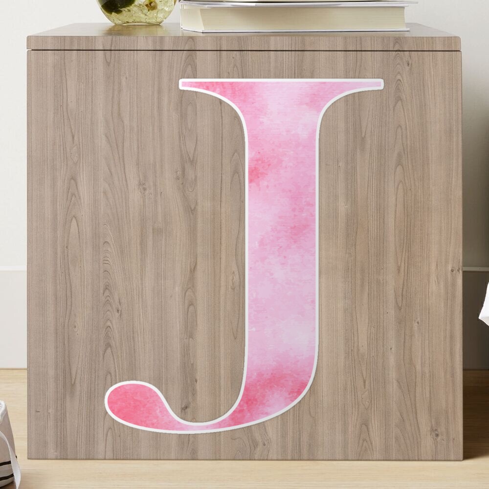 Watercolor Monogram Pink Letter I Sticker for Sale by nocap82