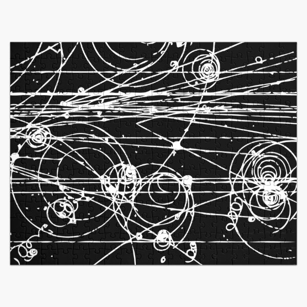 Item preview, Particle tracks (dark) designed and sold by Top Quark Design.