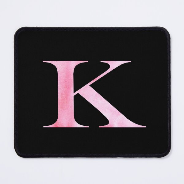 Item preview, Watercolor Monogram Pink Letter K designed and sold by NECHSTORE.