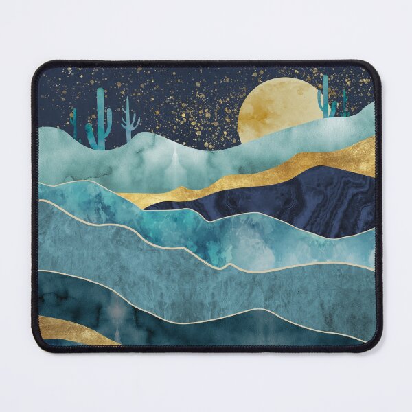 Item preview, Silhouettes of mountains with trees. Abstraction of textured plaster with gold elements. Mural designed and sold by darkmoonlight-.